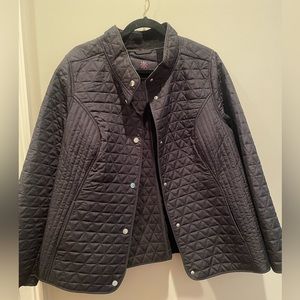 Isaac Mizrahi Diamond quilted field jacket